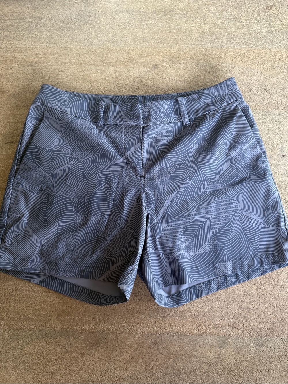Nike Dri-FIT Golf Shorts – Blue/Gray Geometric Print Size Small